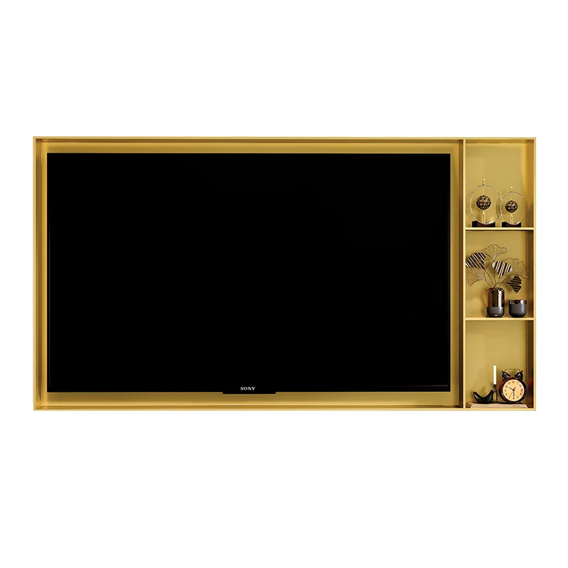 Meuble TV en acier inoxydable